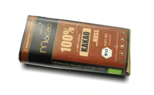 veganer Bio-Kakao-Nussriegel-Mocao